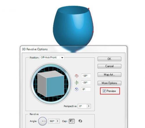 Revolve Effect در ایلوستریتور